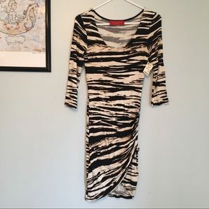 NWT Akira Zebra Stripe Dress Small